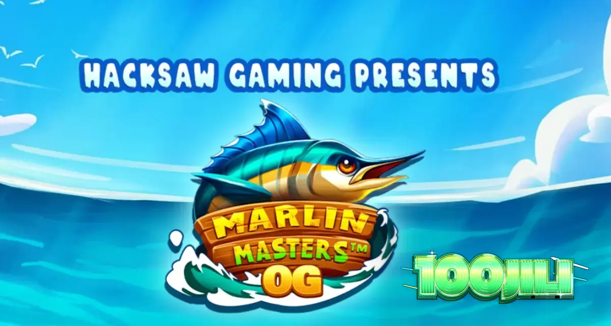 Isang masiglang screenshot ng Marlin Masters OG slot na nagpapakita ng mga makukulay na isda at fishing gear.